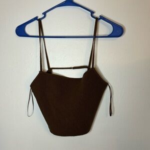 Kendall and Kylie Crop Top Brown Size Small Practically New